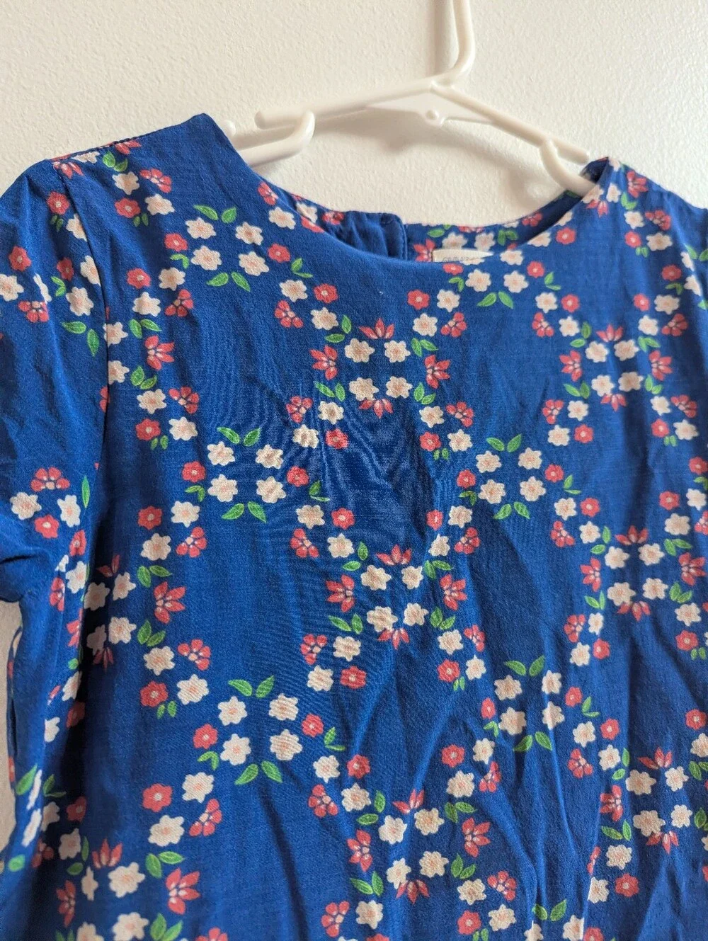 Gymboree Dress Girls 6 Blue Floral Everyday